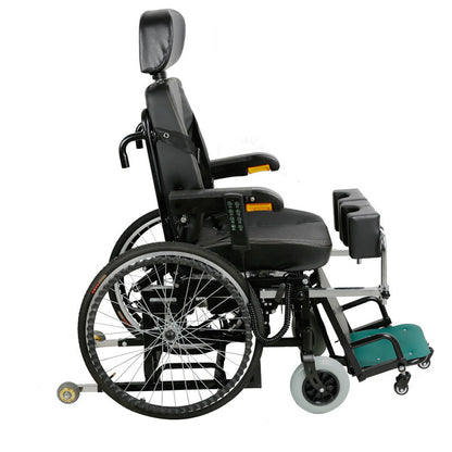 A fully electric wheelchair standing wheelchair