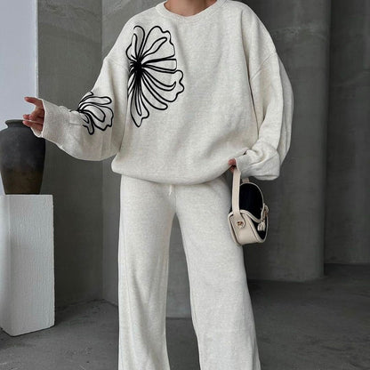 A knitted two-piece set
