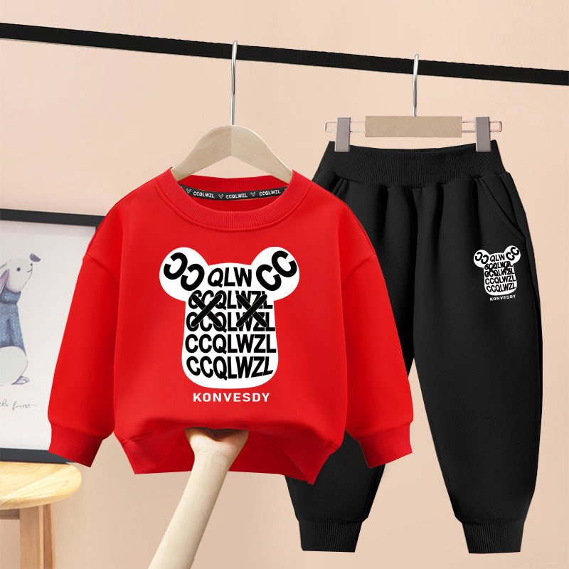 A children's sweater set