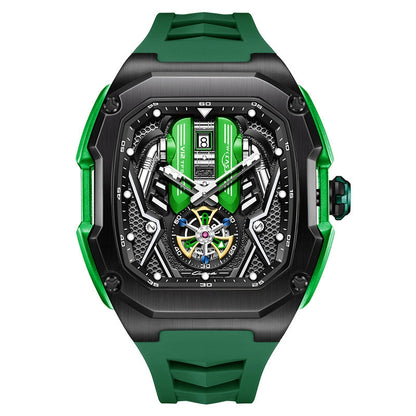 A men's watch engine three-dimensional design luminous waterproof multi-kinetic trendy men's high-end quartz watch