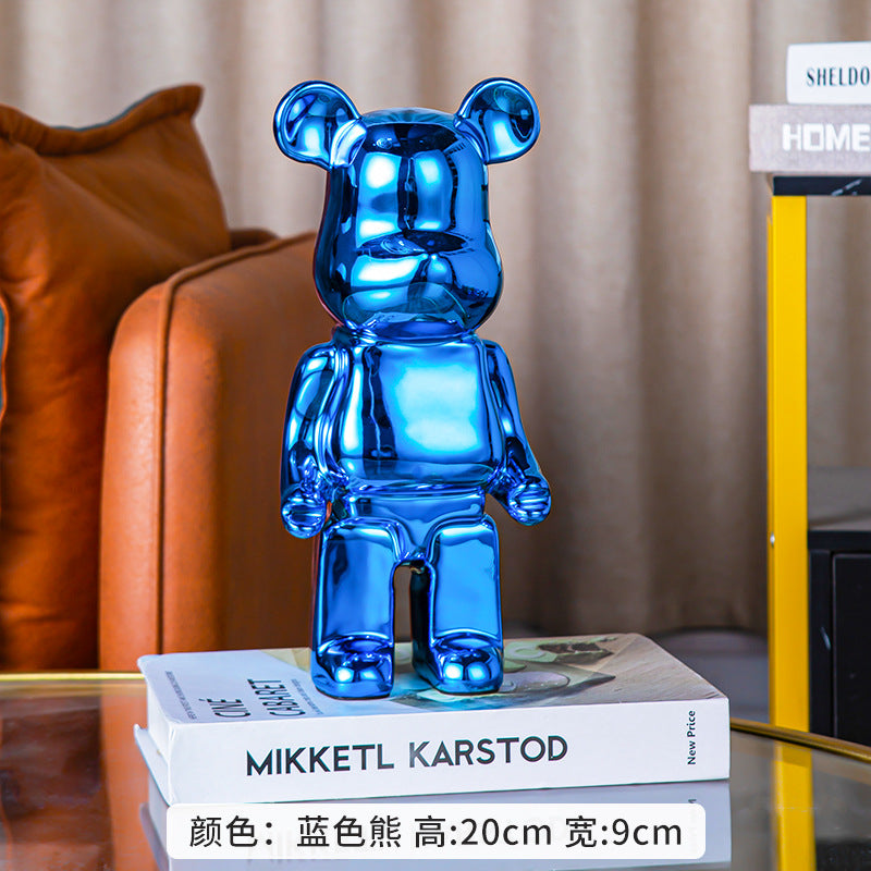 A cartoon love bear violent bear ornament