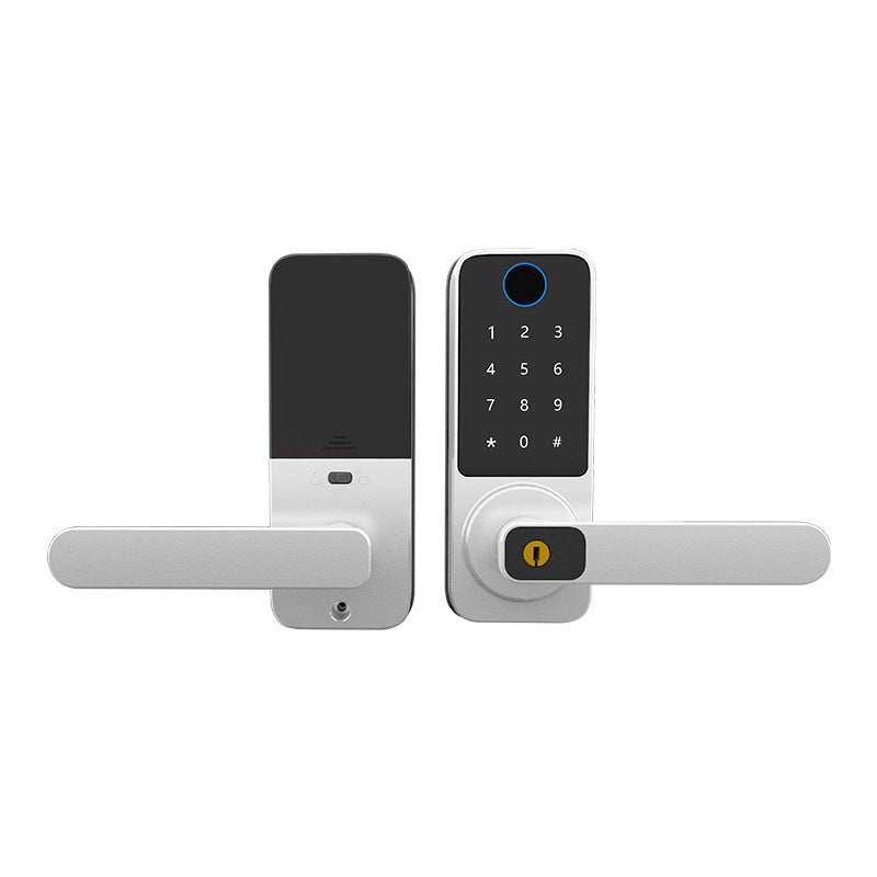A popular household indoor room door all Bluetooth swipe card smart locks European and American wooden door fingerprint password locks