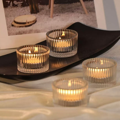 A Transparent glass candle cup Hot-selling candle holder cup Popular candle cup Empty glass aromatherapy cup