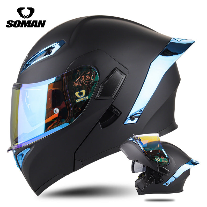 A locomotive helmet
