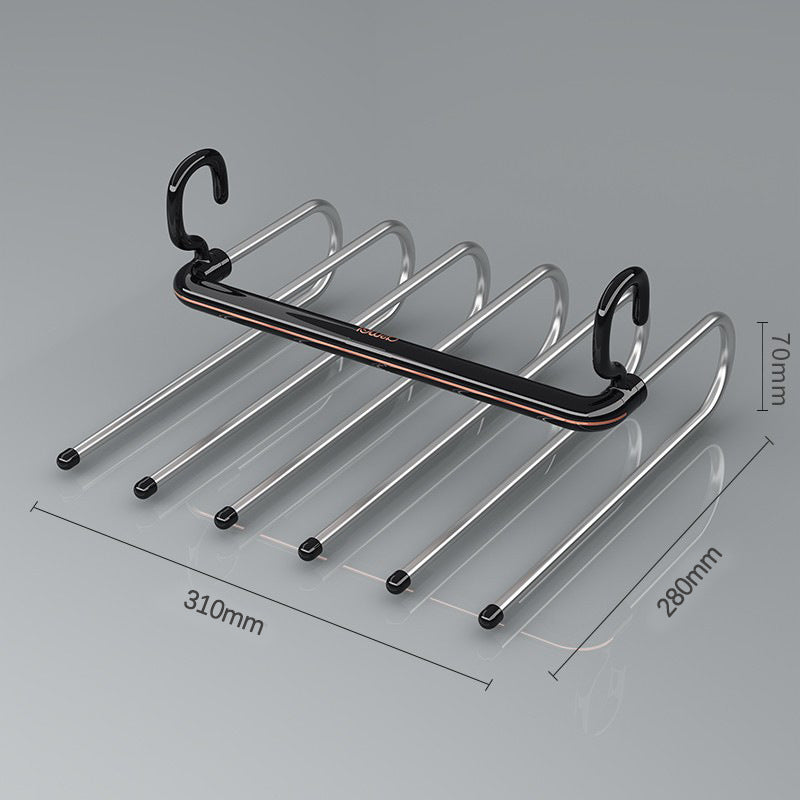 A folding pants rack storage rack