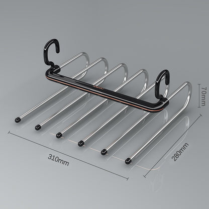 A folding pants rack storage rack
