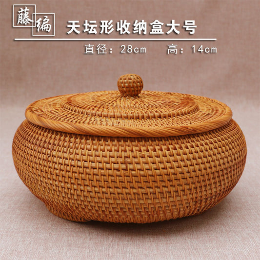 A storage box rattan knitting hand knitting
