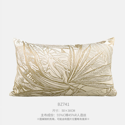 A jacquard throw pillow