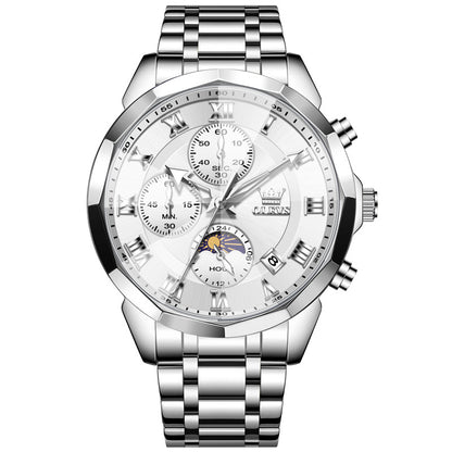 Custom watch design A Solid Steel Belt Butterfly Buckle Watch Watch
