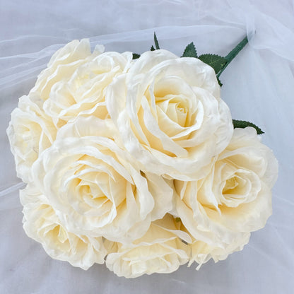 A 9 head Anna rose wedding home decoration rose auditorium hotel scene set DIY design fake flower