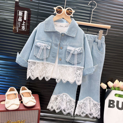 A children's denim set of two