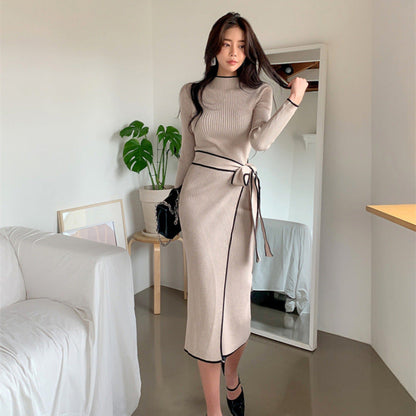 A knitted dress