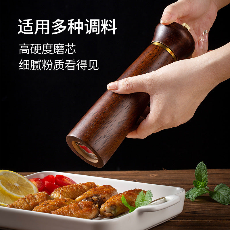 A pepper grinder