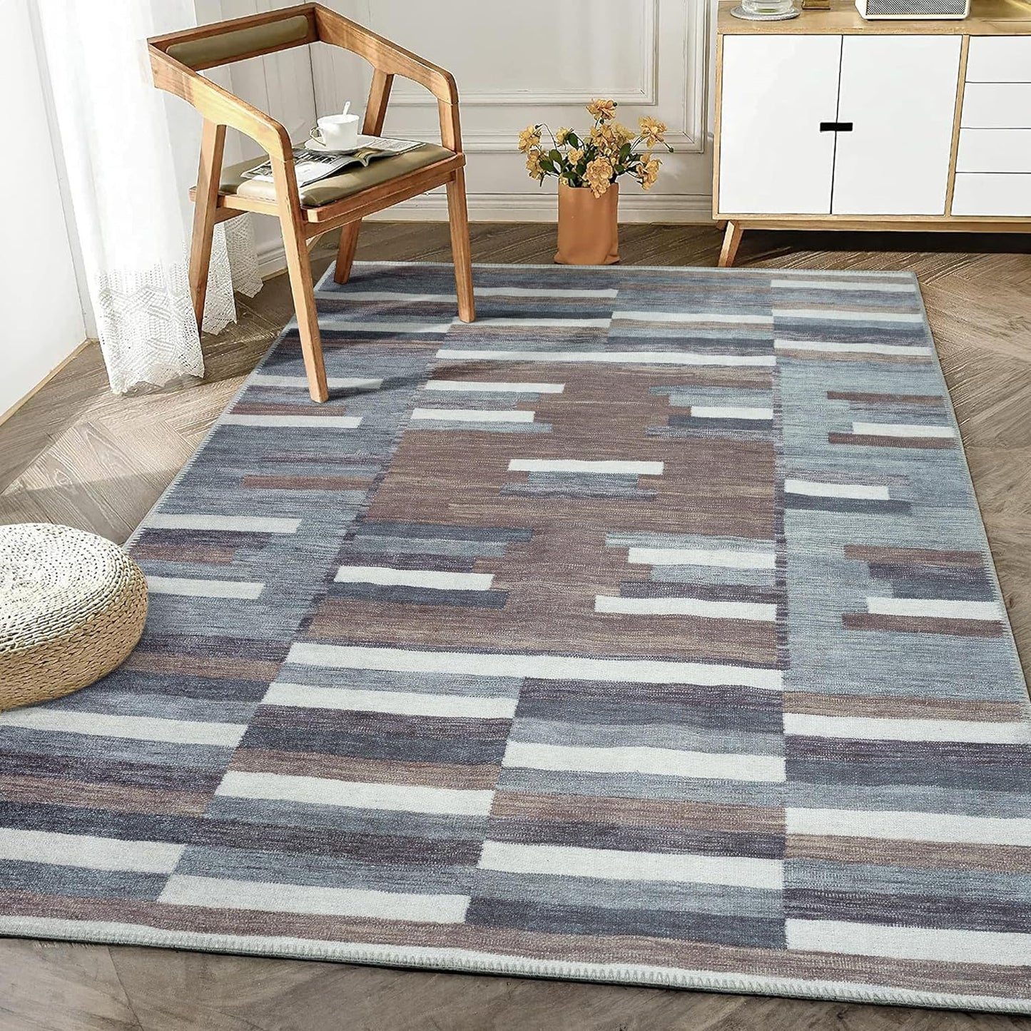 A carpet floor mat