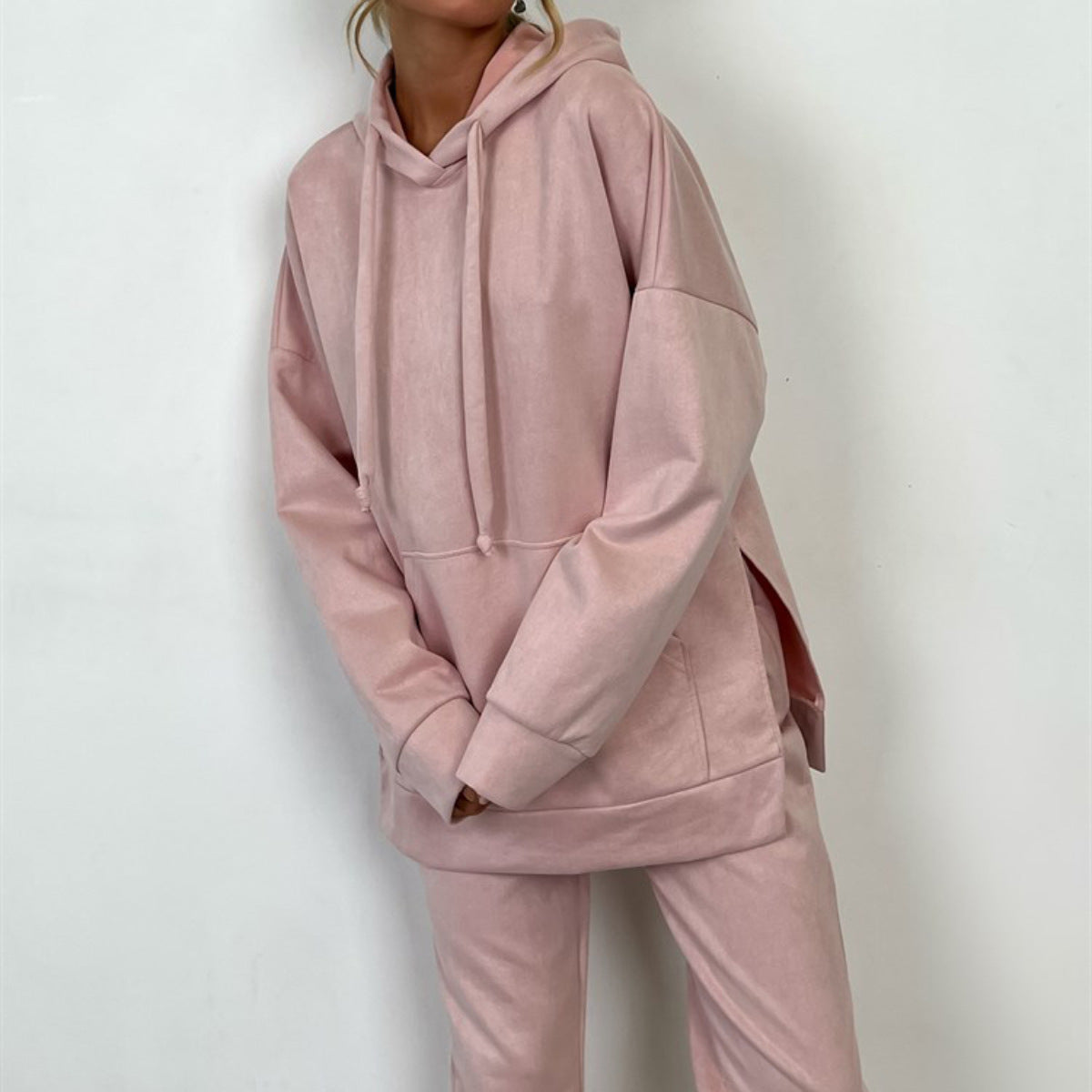 A sweater trousers set