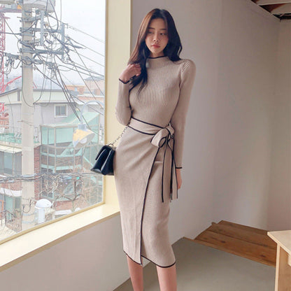 A knitted dress