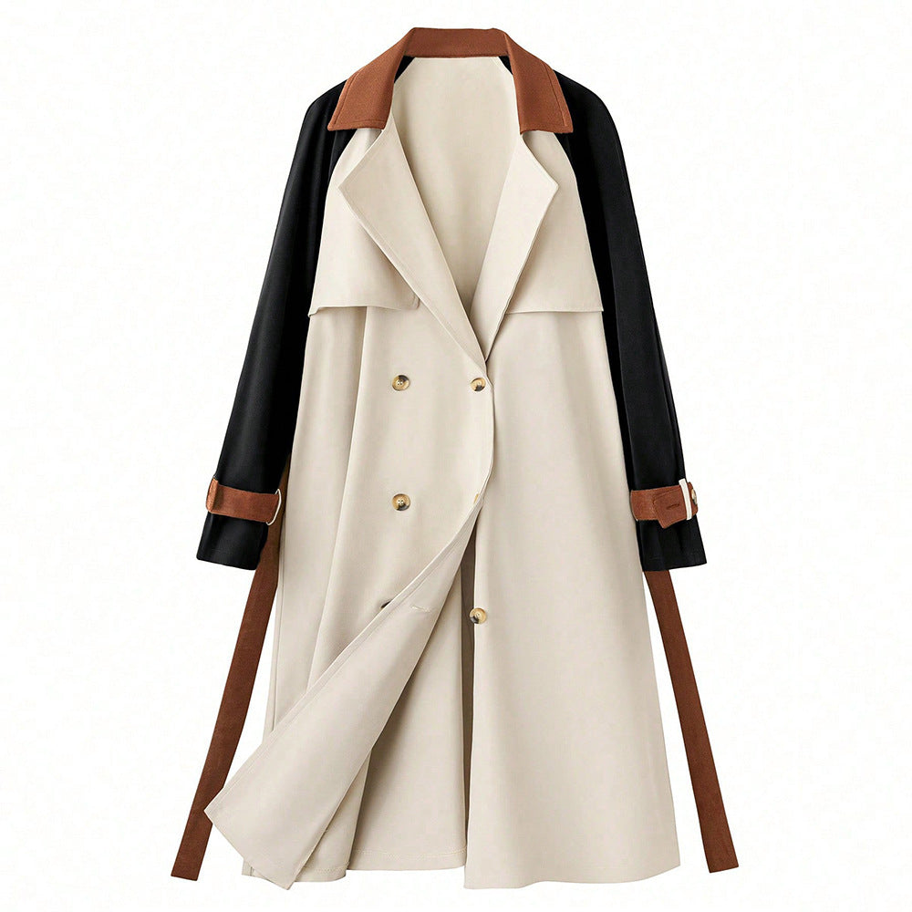 A trench midi length coat