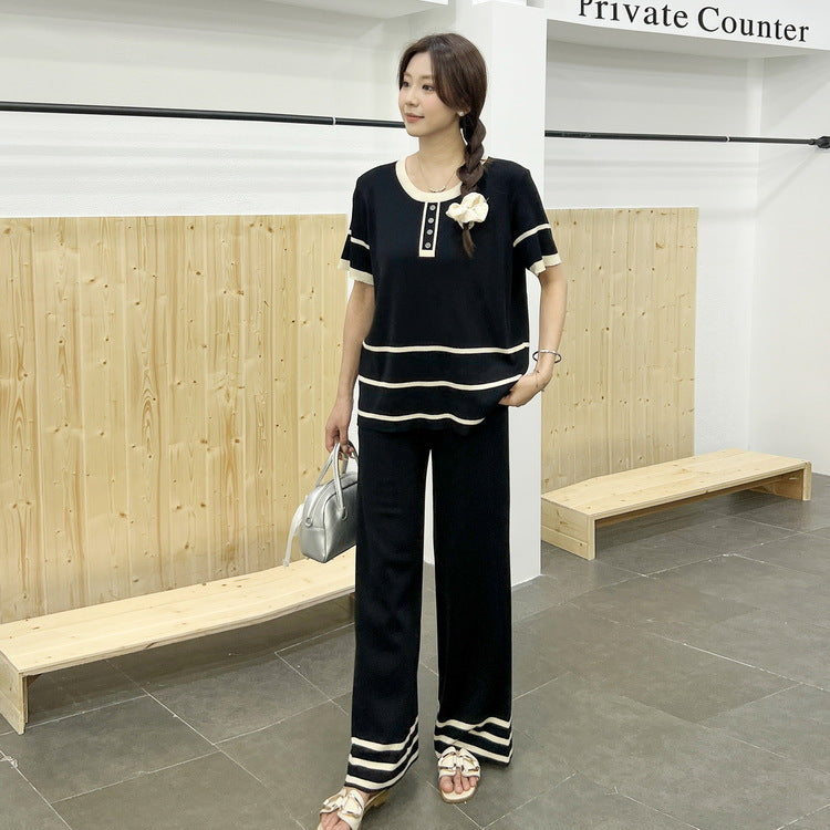A women's knitted suit