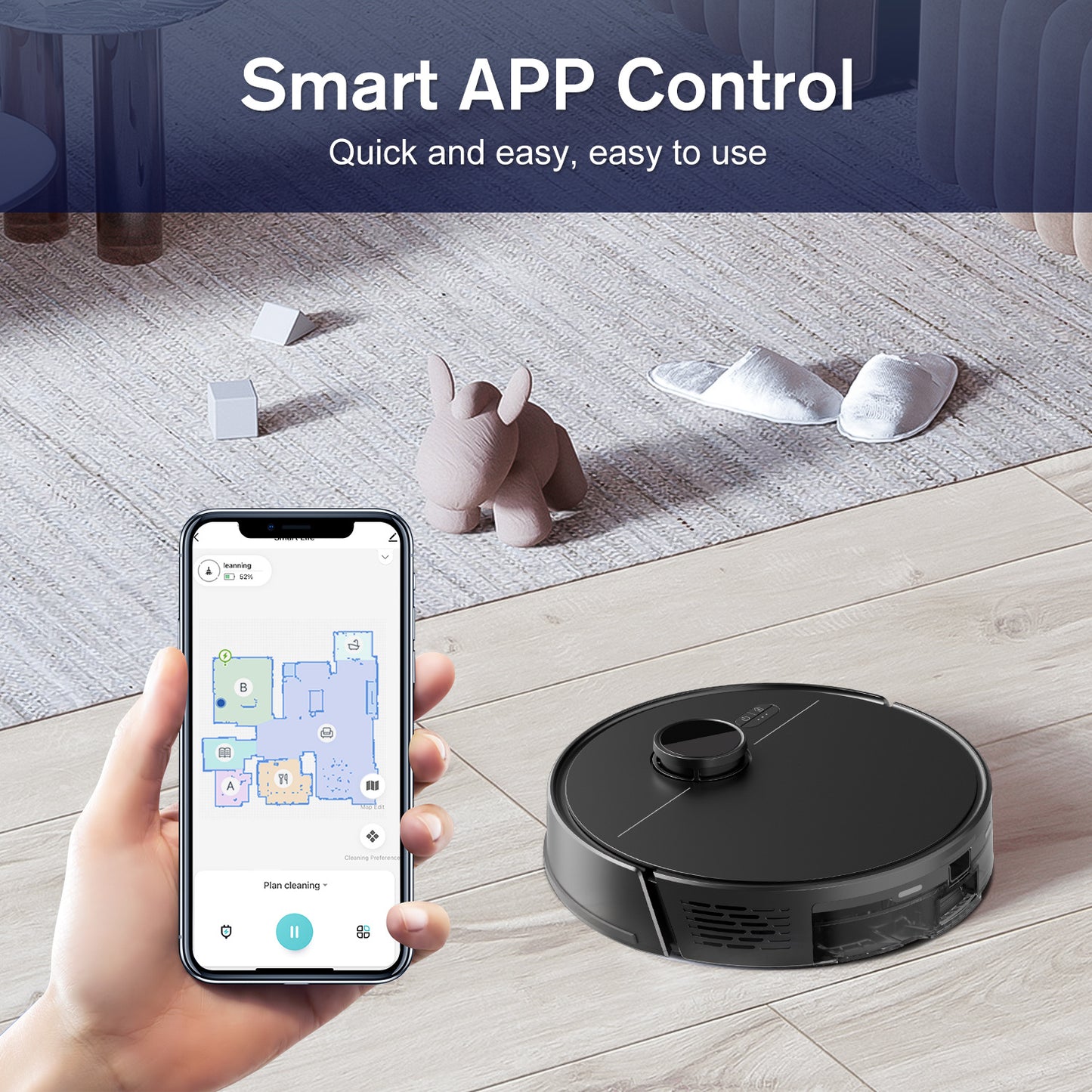 A Sweeping and mopping robot