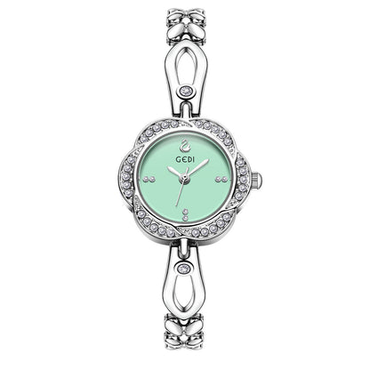 A Watch Women's Light Luxury Niche Simple Temperament Bracelet Women's Flower Dial High-end Ladies