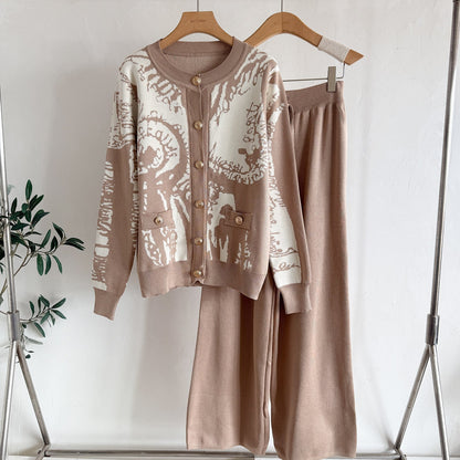 A knitted two-piece set