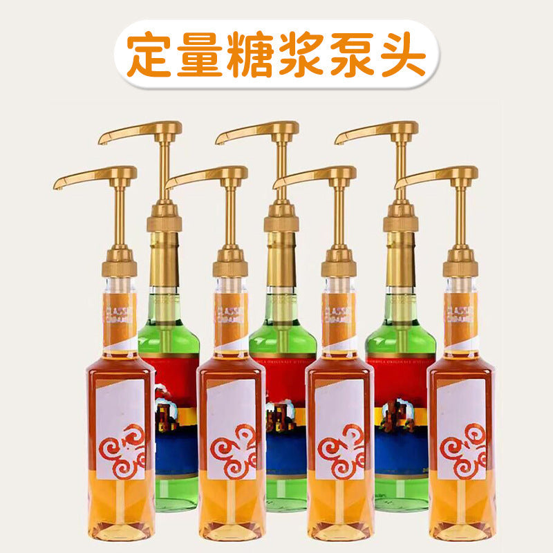 Syrup Pressure Nozzle Hand Pressure Type Quantitative Pressure Pump Quantitative Jam Press Head Pressure Pump Universal Pump Head 28/400 Pump 10CC