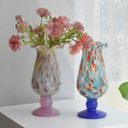 A glass vase ornament decoration