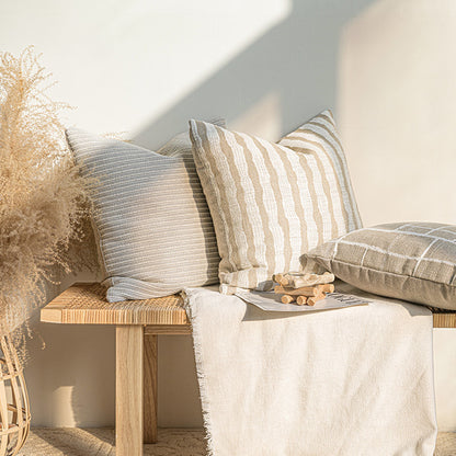 A throw pillow