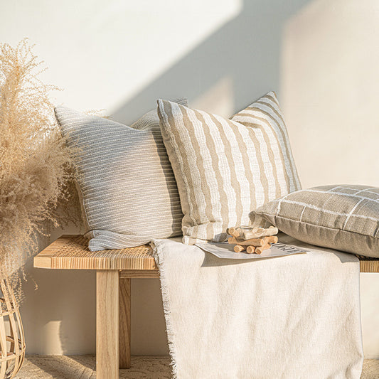 A throw pillow