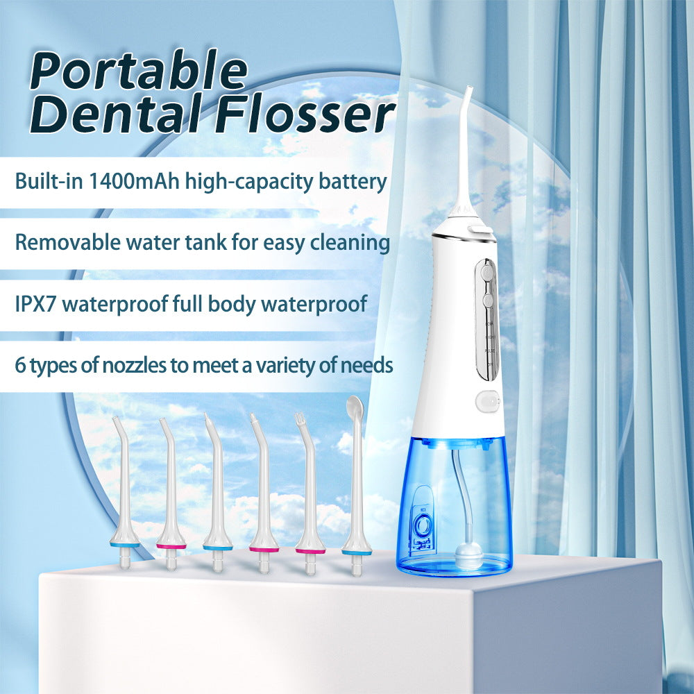 A Electric tooth flusher