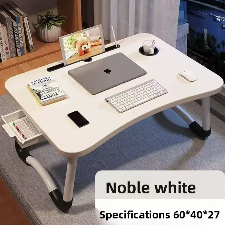 A: Removable bed table dormitory folding desk free computer desk office furniture