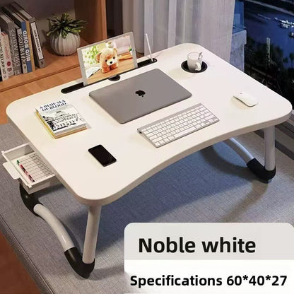 A: Removable bed table dormitory folding desk free computer desk office furniture