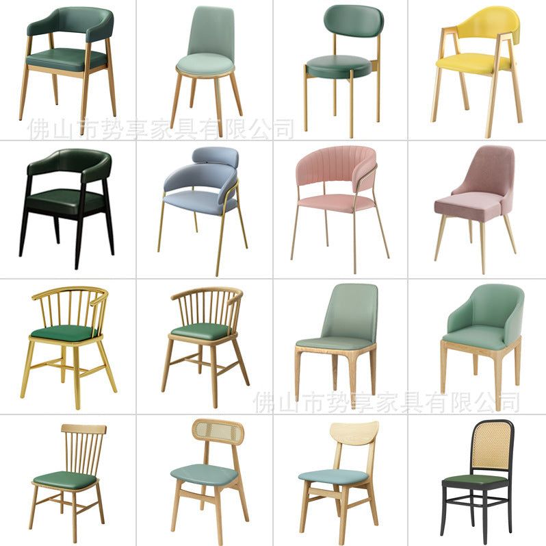 A metal leather seat chair