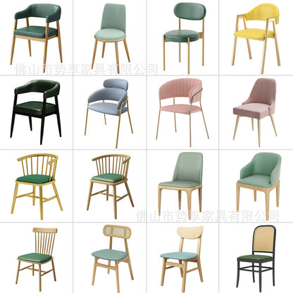 A metal leather seat chair