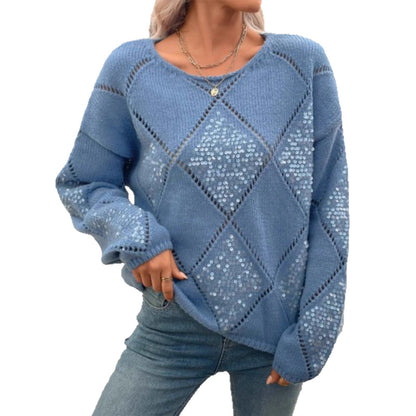 A sequined sweater