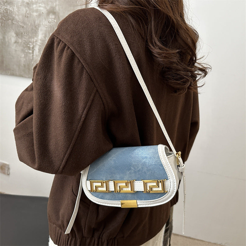 A saddle bag women's bag