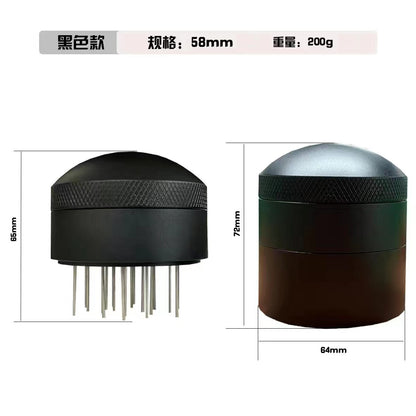 Italian coffee powder dispenser, loose powder needle cloth, powder needle with base, needle powder dispenser, dual-purpose handle device, universal