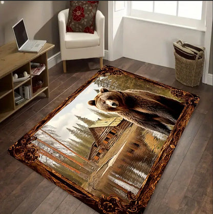 A carpet floor mat