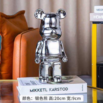 A cartoon love bear violent bear ornament