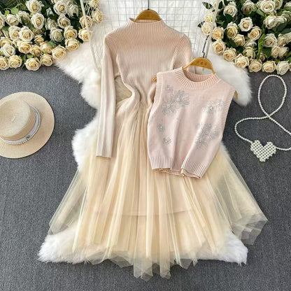 A vest dress two-piece set