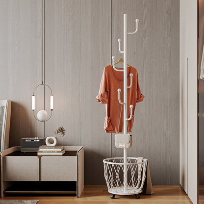 A hanger floor bedroom modern light luxury coat rack Internet celebrity hanger Nordic rack with wheel mobile shelf