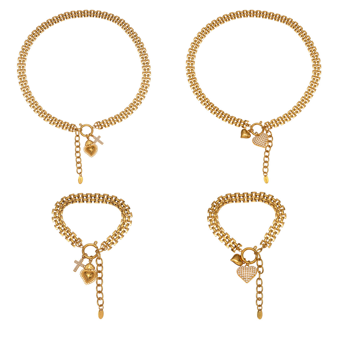 A necklace bracelet jewelry