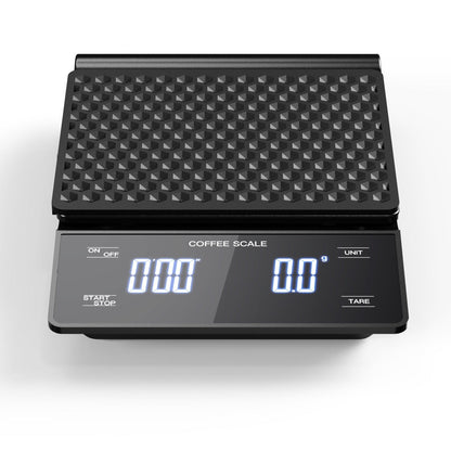 A Hand brewed coffee scale, household kitchen scale roasting gram scale 3kg weighing digital timing coffee electronic scale