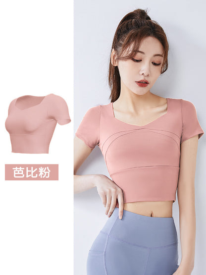 A No Embarrassment Line Yoga Pants Peach Hip Lift Leggings High Waist Belly Sports Naked Yoga Pants Women