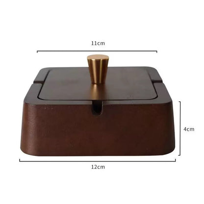 A ashtray solid wood high-end atmospheric grad