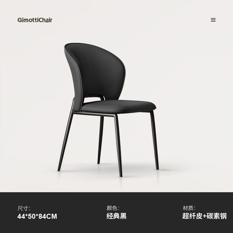 A metal leather chair