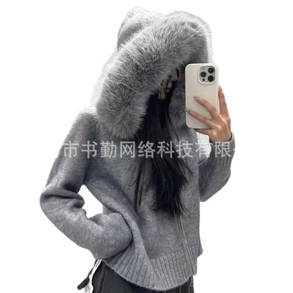 A hooded jacket