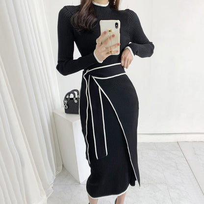 A knitted dress