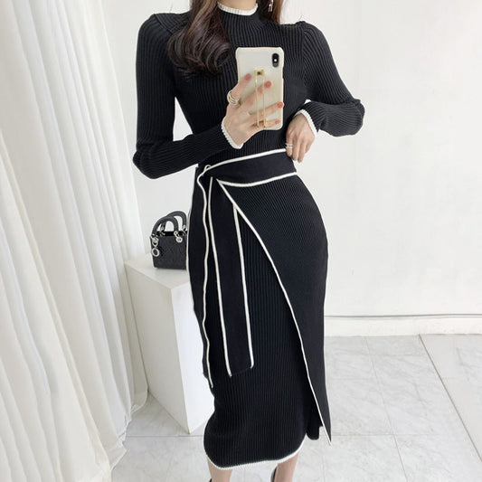 A knitted dress