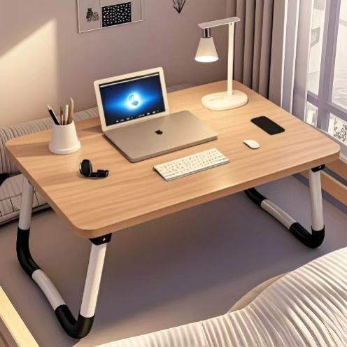 A: Removable bed table dormitory folding desk free computer desk office furniture